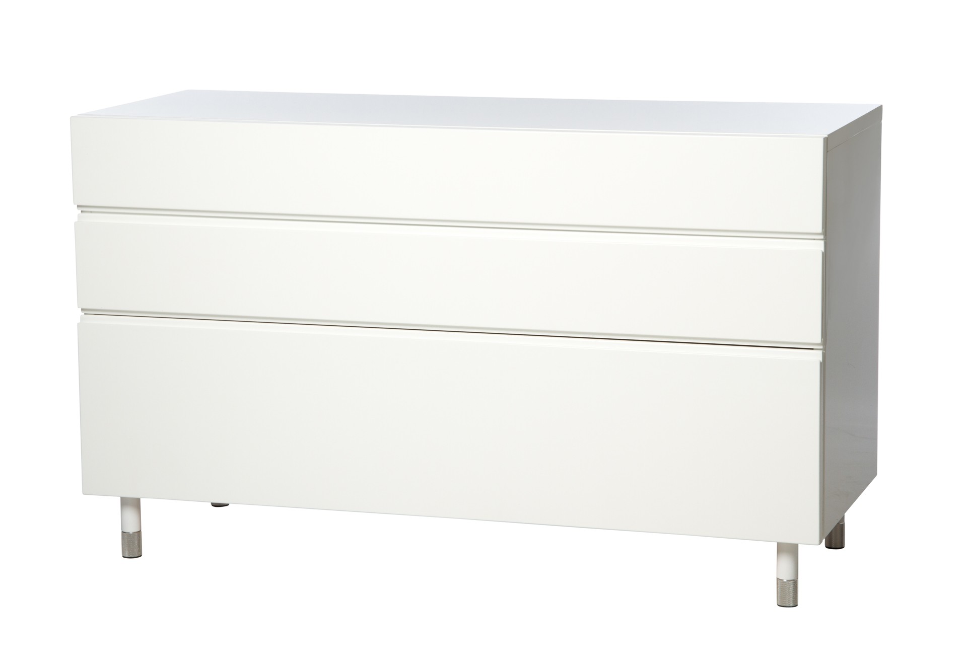 1a.Bedroom Vanity 3 Drawer white 3Q front small